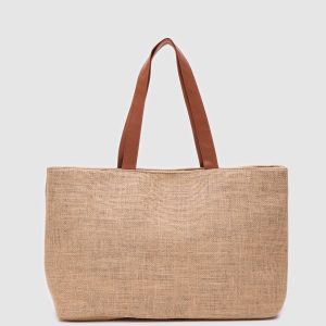 Stylish Beige Tote Bag
