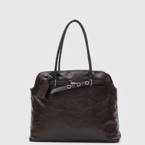 Elegant Faux Leather Tote Bag