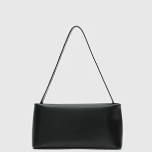 Elegant Black Faux Leather Handbag
