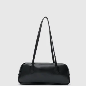 Sleek Black Rectangular Handbag