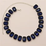 Glam Queen Square Rhinestone Choker - Image 10