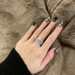 Hip-hop Metal Zircon Rings - Image 5