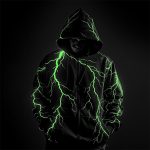 Lightning Graphic Zip Hoodie - Image 4