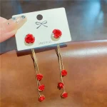Flower Drop Earrings - Image 5