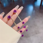 Flower Drop Earrings - Image 4