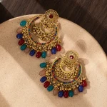 Geometric Acrylic Drop Earrings - Image 2