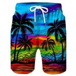 Board Shorts with Graphic Prints, Quick Dry, Daily Comfort - Image 34