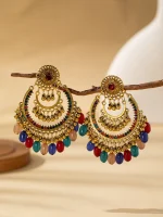 Geometric Acrylic Drop Earrings - Image 8