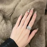 Hip-hop Metal Zircon Rings - Image 4