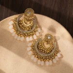 Geometric Acrylic Drop Earrings - Image 3